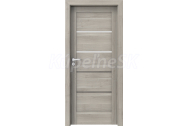 PORTA Doors SET Rámové dvere VERTE G.2 so sklom,3D fól Agát strieborný+zárubeň