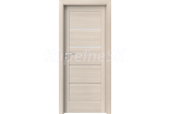 PORTA Doors SET Rámové dvere VERTE G.2 so sklom, fólia Orech bielený + zárubeň