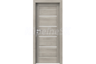 PORTA Doors SET Rámové dvere VERTE G.4 so sklom,3D fól Agát strieborný + zárubeň