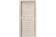 PORTA Doors SET Rámové dvere VERTE G.4 so sklom, fólia Orech bielený + zárubeň