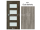 PORTA Doors SET Rámové dvere VERTE PREMIUM A.4 skloMat, 3Dfólia Dub Sibírsky+zárubeň