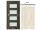 PORTA Doors SET Rámové dvere VERTE PREMIUM A.4 skloMat, 3Dfólia Dub Škandinávsky+zárubeň