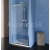 Polysan EASY LINE sprchové dvere do niky 760-900x1900 mm,Číre/leštený Hliník Pivotové dv.