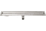 Gelco MANUS PIASTRA nerezový sprchový kanálik s roštom pre dlažbu, 1250x130x55 mm