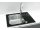 Alveus ALTONE 10 kuchynský sklenený drez so sifónom 60x50 - Black