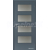Doornite CPL-Premium laminátové DOMINANT 4 SKLO Antracit interiérové dvere, DTD