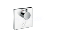 Hansgrohe Shower Select Glass podomietkový termostat-ovládanie pre 1 spotrebič, chróm