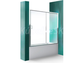 Roth LLV2 160/150 Zástena vaňová Posuvné dvere Briliant/Číre sklo