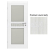 ERKADO SET Rámové dvere FORZÍTIA 1 presklené, fólia Premium Javor šedý+zárubeň+kľučka