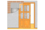 JAP stavebné puzdro 730-125 NORMA PARALLEL B-rozmer 131cm dvere pre sadrokartón, atypické