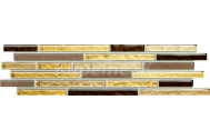 Tubadzin Venatello brown mosaic lišta 9,8x37,2 BUNKYO