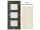 PORTA Doors SET Rámové dvere VERTE PREMIUM B.3 skloMat, 3Dfólia Dub Škandinávsky+zárubeň