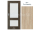 PORTA Doors SET Rámové dvere VERTE PREMIUM C.2 skloMat, 3Dfólia Dub Klasický+zárubeň