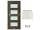 PORTA Doors SET Rámové dvere VERTE PREMIUM A.4 skloMat, 3Dfólia Nórska Borovica+zárubeň