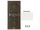 PORTA Doors SET Rámové dvere VERTE PREMIUM B.0 Plné, 3Dfólia Wenge White+zárubeň