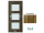 PORTA Doors SET Rámové dvere VERTE PREMIUM B.3 skloMat, 3Dfólia Agát Medový+zárubeň