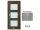 PORTA Doors SET Rámové dvere VERTE PREMIUM B.3 skloMat, 3Dfólia Agát Strieborný+zárubeň