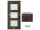 PORTA Doors SET Rámové dvere VERTE PREMIUM B.3 skloMat, 3Dfólia Dub Šarlátový+zárubeň
