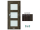 PORTA Doors SET Rámové dvere VERTE PREMIUM B.3 skloMat, 3Dfólia Dub Tmavý+zárubeň