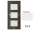 PORTA Doors SET Rámové dvere VERTE PREMIUM B.3 skloMat, 3Dfólia Wenge White+zárubeň