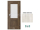 PORTA Doors SET Rámové dvere VERTE PREMIUM C.1 skloMat, 3Dfólia Nórska Borovica+zárubeň