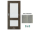 PORTA Doors SET Rámové dvere VERTE PREMIUM C.2 skloMat, 3Dfólia Agát Strieborný+zárubeň
