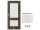 PORTA Doors SET Rámové dvere VERTE PREMIUM C.2 skloMat, 3Dfólia Nórska Borovica+zárubeň