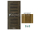 PORTA Doors SET Rámové dvere VERTE PREMIUM D.0 Plné, 3Dfólia Agát Medový+zárubeň