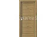 PORTA Doors SET Rámové dvere VERTE B0, laminofólia 3D Dub Prírodný +zárubeň+kľučka