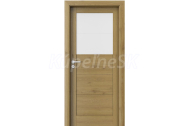 PORTA Doors SET Rámové dvere VERTE B2, laminofólia 3D Dub Prírodný +zárubeň+kľučka