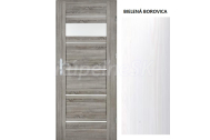 ImperioDoor set interiérové rámové dvere EVIA.2, 3DTopDekor Borovica Bielená +Zárubňa