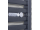 Kúpeľňový radiátor, rebríkový, rovný, s profilmi, š. 500 v. 708mm, biely
