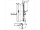 Hansgrohe 27640400 Unica,Sprchová tyč E 90 cm s ručnou sprchou,biela/chróm