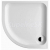 DEEP BY JIKA sprchová vanička 80x80x8cm štvrťkruhová samonosná akrylátová, biela, R55