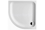 DEEP BY JIKA sprchová vanička 80x80x8cm štvrťkruhová samonosná akrylátová, biela, R55
