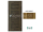PORTA Doors SET Rámové dvere VERTE PREMIUM A.0 Plné, 3Dfólia Agát Medový+zárubeň
