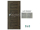 PORTA Doors SET Rámové dvere VERTE PREMIUM A.0 Plné, 3Dfólia Agát Strieborný+zárubeň