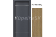 PORTA Doors SET Rámové dvere LINE, vzor D.1, farba Dub Naturálny, so zárubňou a kľučkou