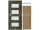 PORTA Doors SET Rámové dvere VERTE PREMIUM A.4 skloMat, 3Dfólia Dub Prírodný+zárubeň