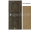 PORTA Doors SET Rámové dvere VERTE PREMIUM B.0 Plné, 3Dfólia Dub Prírodný+zárubeň