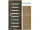 PORTA Doors SET Rámové dvere VERTE PREMIUM D.8 skloMat, 3Dfólia Dub Prírodný+zárubeň