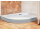 Kaldewei Štvrťkruhová vanička ARRONDO 870-2, 90x90x2,5 cm,Polys.nosič,Alpská Biela