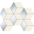 Tubadzin Senza white hex  mozaika 22,1x89,9 SOHO