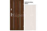 ERKADO HERSE LUX SET vchodové bytové dvere Plné Intarzie 46mm Greko Bor.Biela+Zárubňa