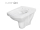 Cersanit EASY WC misa závesná CleanOn 35,5x52cm, Biela K102-026