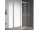 SAMTEK sprchové dvere QUIDO posuvné 100x185,Univerz,rám lesklý Al,sklo 6mm číre SANS-PORE