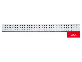 ALCA Rošt pre líniový podlahový žľab, nerez-mat CUBE-650M