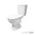 Cersanit ARTECO WC-Kombi CleanOn, vodor.odpad,3/5l bočný prív. +WC sed. SC Duropl K667-052