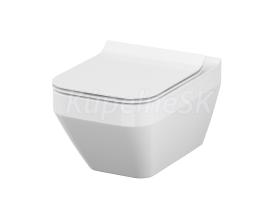 Cersanit CREA WC misa závesná CleanOn 35x52x37,5cm, Biela Hranatá K114-016