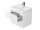 Cersanit CREA Skrinka umývadlová závesná 60x53x45cm, Biela lesk S924-003